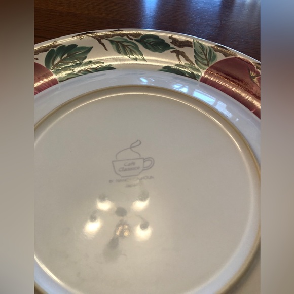 5 pc place setting Cafe Classico, Nancy Calhoun BELLA ROMA country apple design - Picture 13 of 16